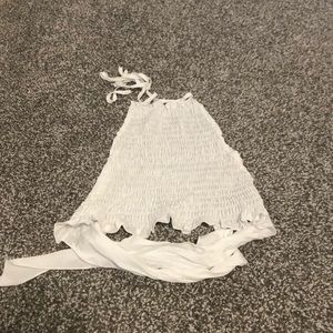 Large white Shein crop top